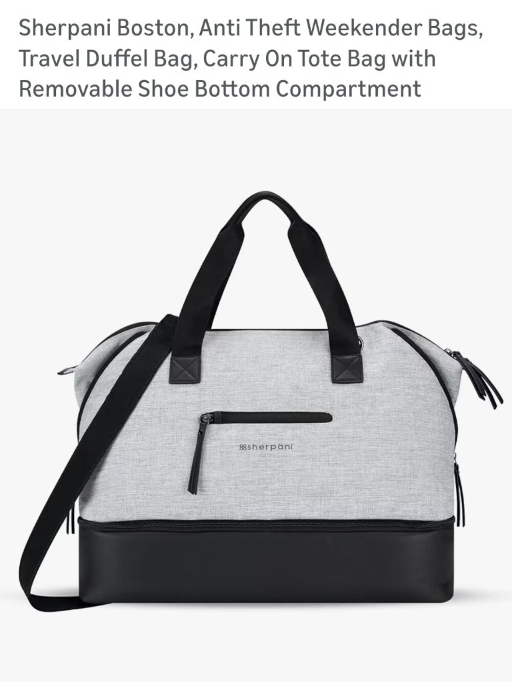 Sherpani Boston Anti-Theft Weekender Bag